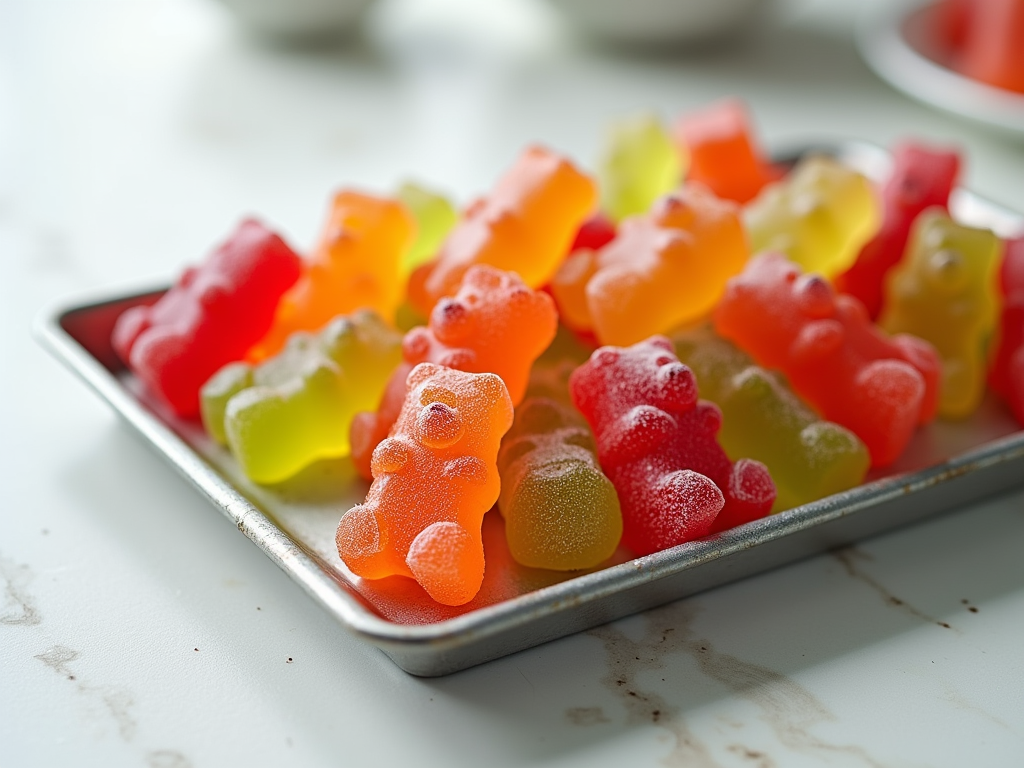 Colorful gummy bear candies